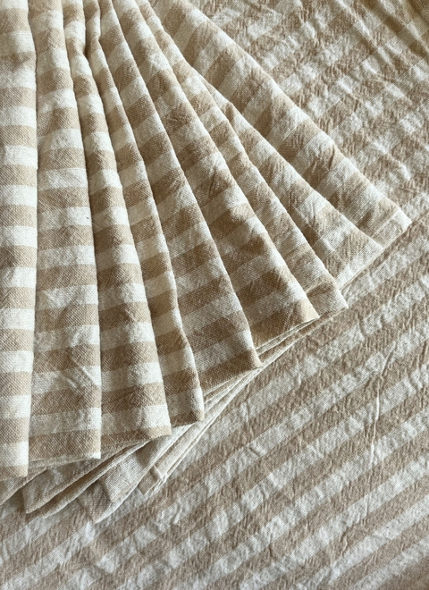 mantel grande tussor a rayas