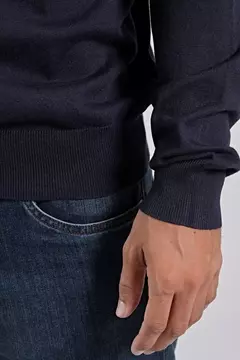SWEATER MEDIO CIERRE AZUL MARINO BRAVO en internet