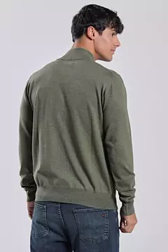 SWEATER MEDIO CIERRE VERDE MILITAR BRAVO - Maiky 1994