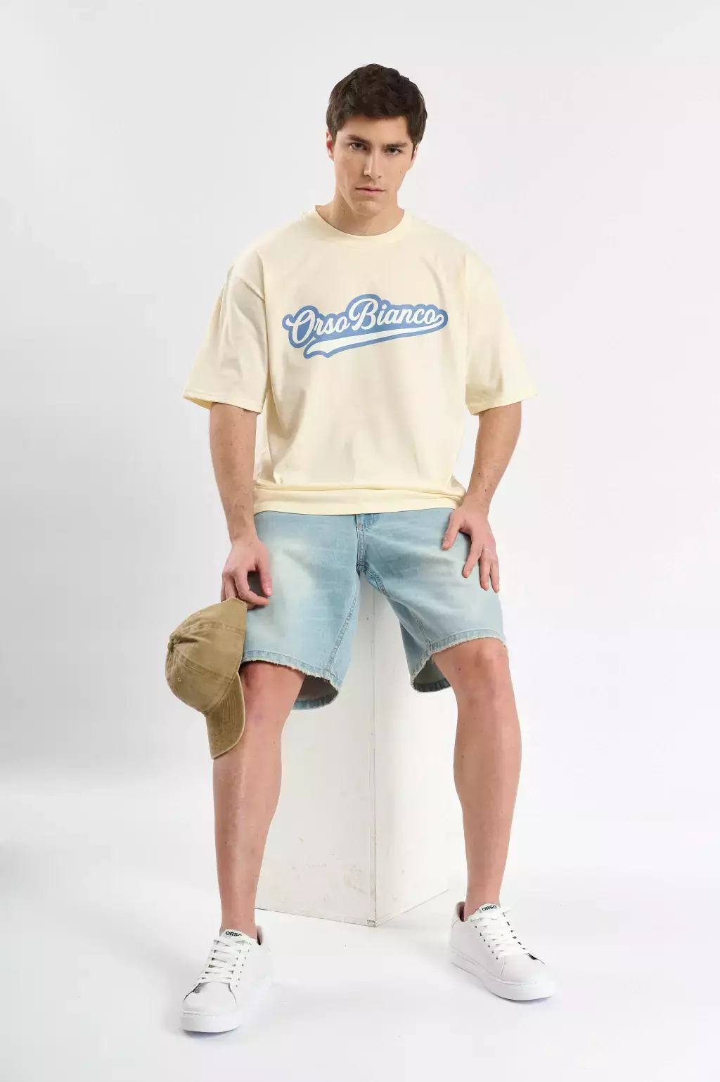 REMERA OVERSIZE UNIVERSITY ORSO BIANCO