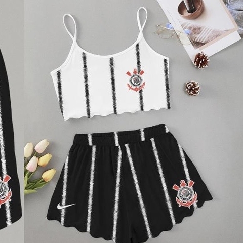 Babydoll Personagem Alça Croped Corinthians Time