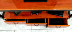Rack de TV Industrial modelo Wodan 30, color cedro - tienda online