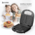 WAFERA ELÉCTRICA SUONO HOG0227NE 750W ANTIADHERENTE NEGRA en internet