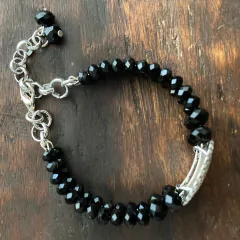 Pulsera de cristales - Dark Crystal doble - comprar online
