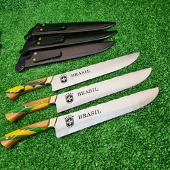 FACA TRADICIONAL BRASIL + BAINHA + PERSONALIZAÇÃO - Jóias do Sul