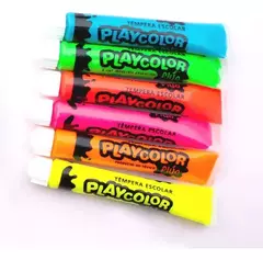 Tempera 8cc playcolor x 6 fluo surt. Playcolor en internet