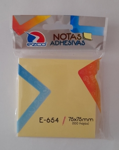 NOTAS ADHESIVAS EZCO 75 X 75 X 100 (040-0011) (e-654) - comprar online