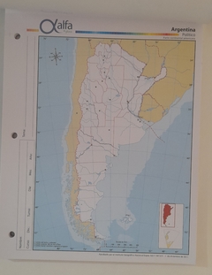 MAPA MARCA GLOSS N° 3 ARGENTINA POLÍTICO (073-0001) (3140194/3140286/3140200)