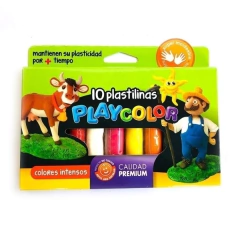 PLASTILINA PLAYCOLOR X 10 UNIDADES (019-0904) - comprar online