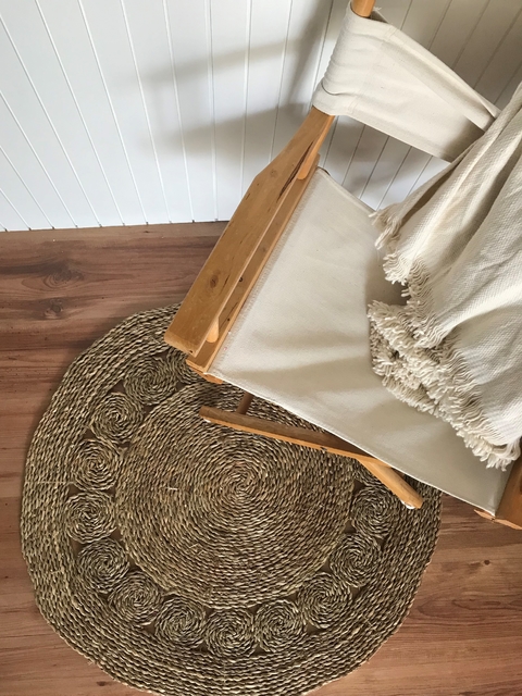 Alfombra de yute calada