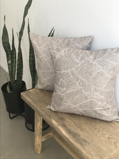 ALMOHADÓN PANA ESTAMPADA 50x50 - comprar online