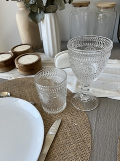 VASO DE VIDRIO LABRADO - Minal.espacio