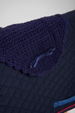 Set mandil azul francia con orejeras - comprar online