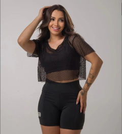 Cropped Tule Poliamida