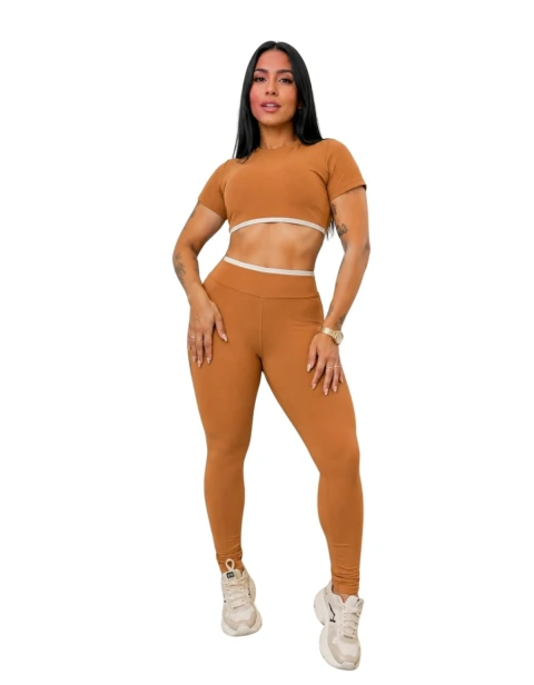 Conjunto Premium Luxo Top / Legging - Donna Maromba Fitness