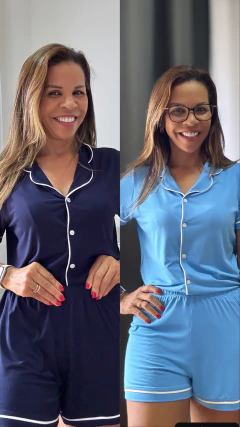 PIJAMA AMERICANO LUNA - MARINHO - comprar online