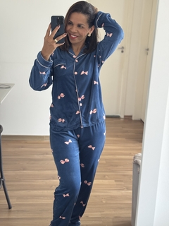 PIJAMA LAÇO-AZUL