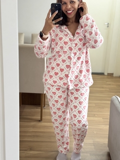 PIJAMA FLEECE CORAÇÃO