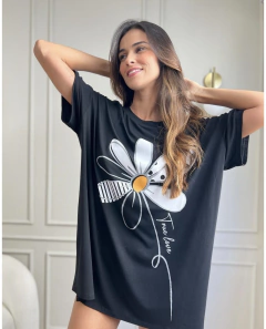 CAMISOLA CAMISETÃO-SONHOS -FLOR