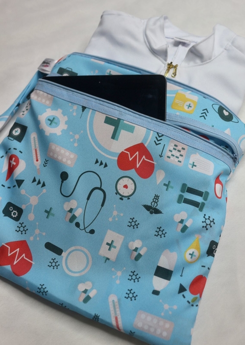 Porta Jaleco Estampado - Medicina