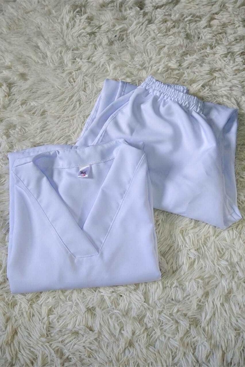 Scrub Masculino Liso Branco