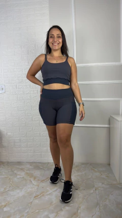 Conjunto de Short Poliamida com Bolso nas Laterais Top de Alça na internet