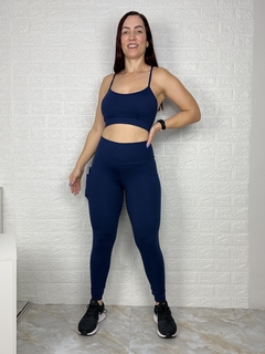 Calça Poliamida Com Bolsos - Absoluta Moda Fitness