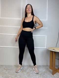Conjunto de Calça Poliamida Canelado Top de Alça - loja online