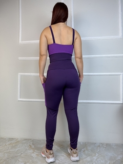 Conjunto de Calça em Poliamida Com Bolso Top de Alça - loja online