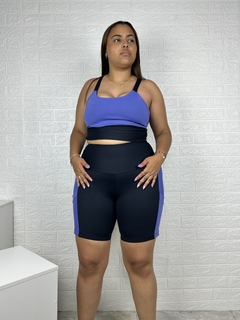 Conjunto de Bermuda em Poliamida Bicolor
