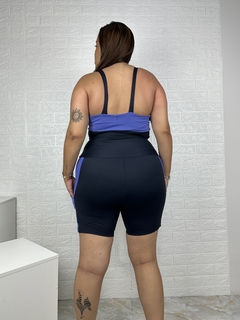 Conjunto de Bermuda em Poliamida Bicolor - loja online