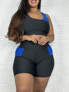 Conjunto de Short Poliéster com Recortes - comprar online
