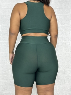 Conjunto de Short de Poliéster com Viés e Top de Alça - loja online