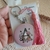 Chaveiro com inicial do nome mod Rosa Luxo - Pronta entrega - Juliana Zanetti Personalizados