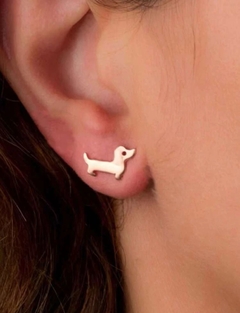 Pendientes con diseño de perro