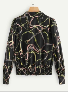 Cazadora con estampado de cadena - comprar en línea