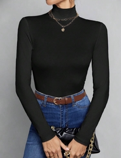 Imagen de Blusa felpada manga larga cuello