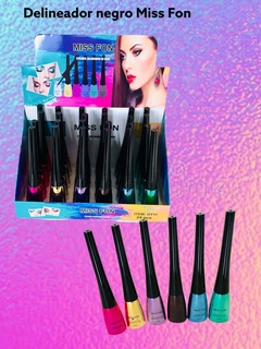 Delineador MISS FON liquido profesional delgado envase colores, - comprar en línea