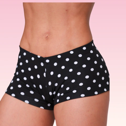 Micro Shorts | Empina Bumbum | Estampa Poá