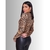 Blusa Feminina Decote V Manga Longa Estampa Oncinha Animal Print - comprar online