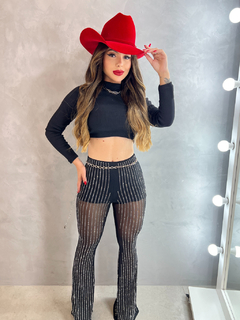 Calça pantalona Strass - Boutique Jhess