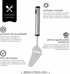 CORTADOR DE QUEIJO INOX MIMO - Lara Home