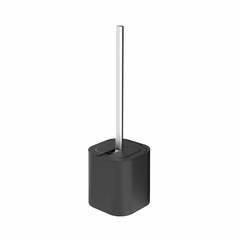 ESCOVA SANITÁRIA C/SUPORTE DUAL PRETO