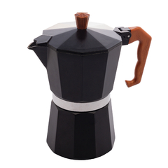 CAFETEIRA ITALIANA ALUMÍNIO PRETA FOSCA 300ML - Lara Home