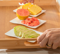 BANDEJA BAMBU COM ALÇA SENSE 48CM - comprar online