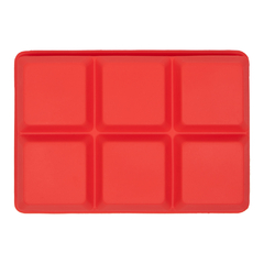 FORMA DE GELO QUADRADO GRANDE SILICONE VERMELHO - Lara Home