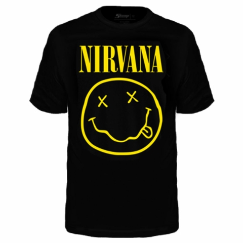 Camiseta Infantil Nirvana Smiler -Oficial -TOP