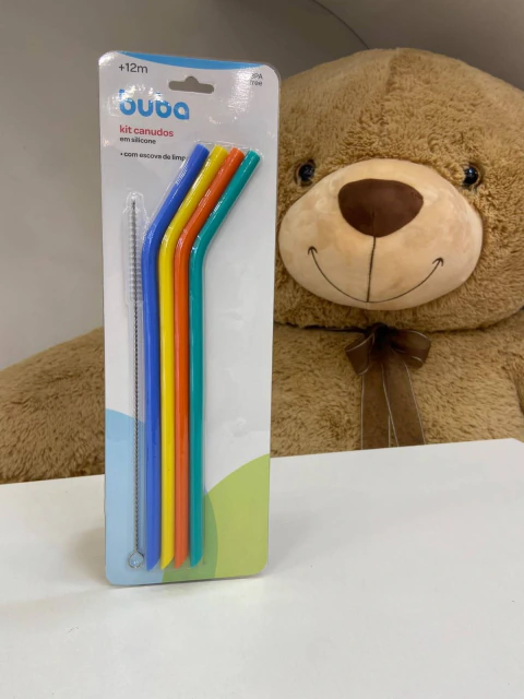 KIT COM 4 CANUDOS + ESCOVA DE LIMPEZA