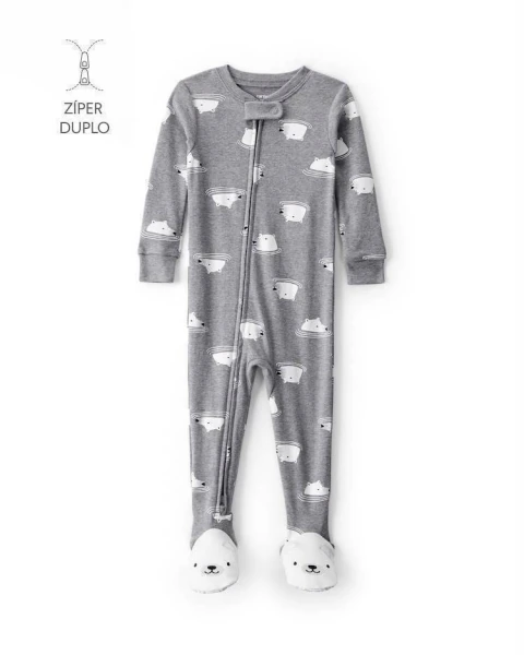 MACACÃO CARTER´S URSO POLAR CINZA