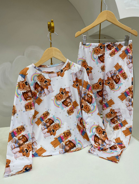PIJAMA LONGO SUEDE PREMIUM ROBLOX BRANCO